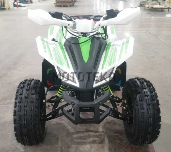 Квадроцикл детский Мотомир ATV Sporty белый/зелёный (машинокомплект) | Мототека