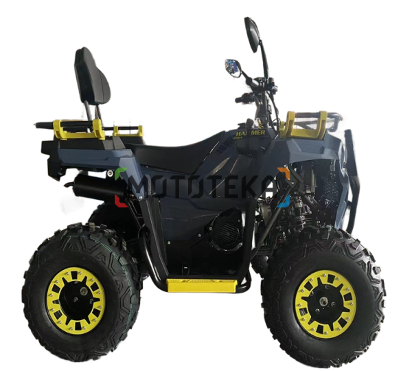 Квадроцикл Мотомир ATV HAMMER 3 TRACKER серый (машинокомплект) | Мототека