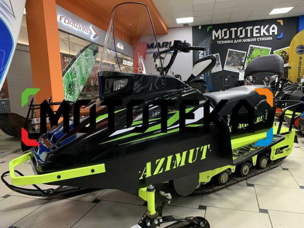 Мини - снегоход Бурлак Azimut (Азимут), Loncin 24 л.с., черный (машинокомплект)