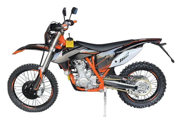 Мотоцикл кроссовый / эндуро Мотомир X - MOTOS CBRL3 чёрный/оранжевый с ПТС | Мототека